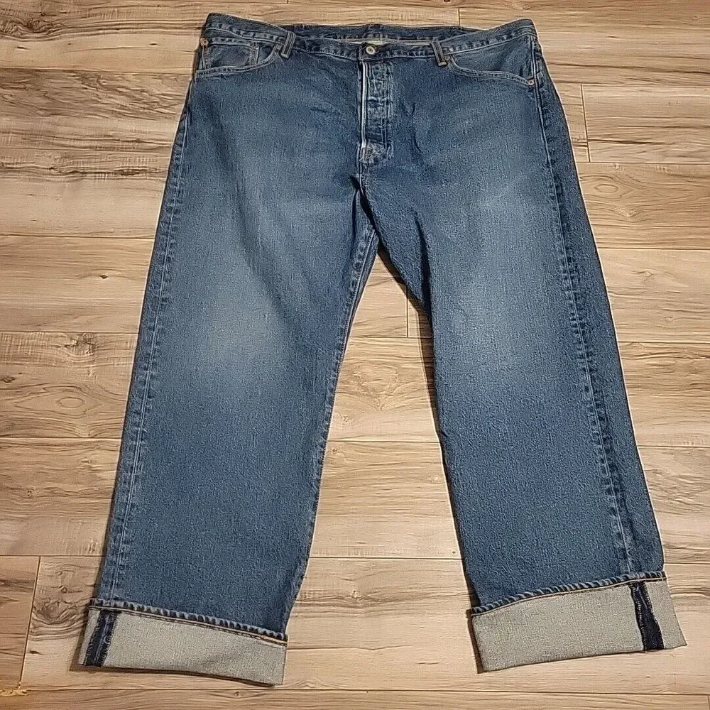 Levi's 501 Original Riveted XX Jeans Mens 46x32 Blue BigE Relaxed Straight Denim
